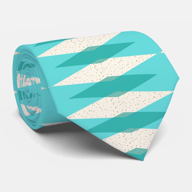 Mid Century Modern Argyle Tie (Rolled)