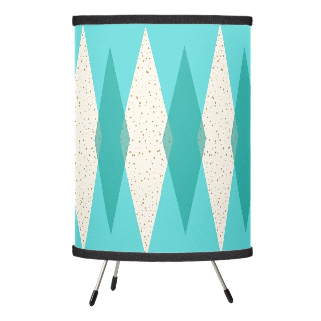 Mid Century Modern Argyle Tripod Lamp (Left)