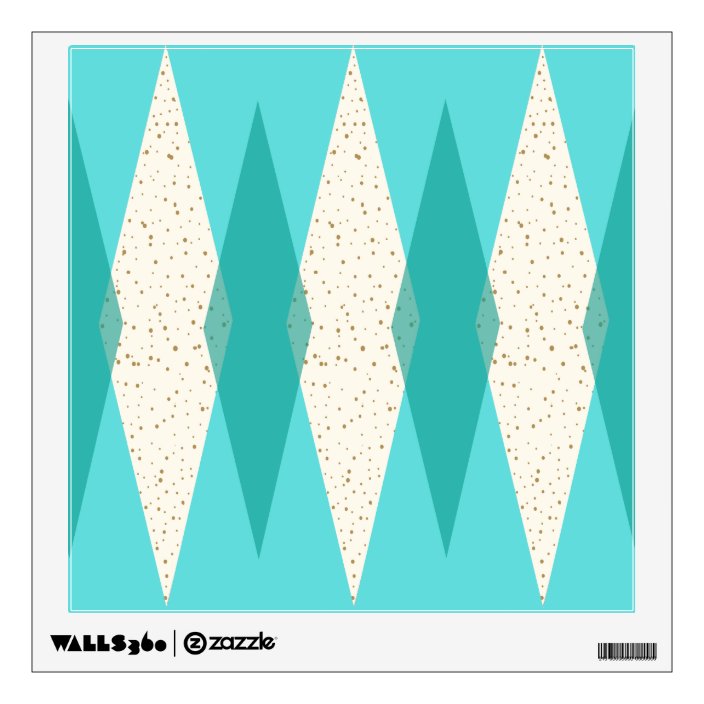 Turquoise Teal Triangle Wall Decals /& Wall Stickers