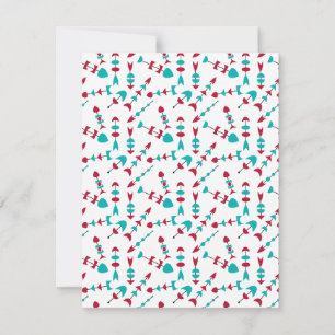 Mid-Century Modern Arrows Note Card