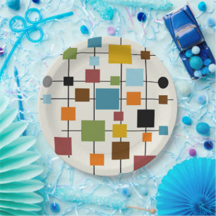 Mid-Century Modern Art 1.3 Paper Plates