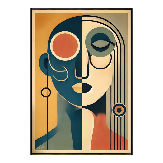 Mid Century Modern Art Abstract Nonconforming Photo Print (Front)