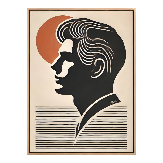 Mid Century Modern Art He Follows The Sun Photo Print (Front)