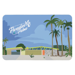 Mid Century Modern Art - Las Vegas Paradise Palms Magnet