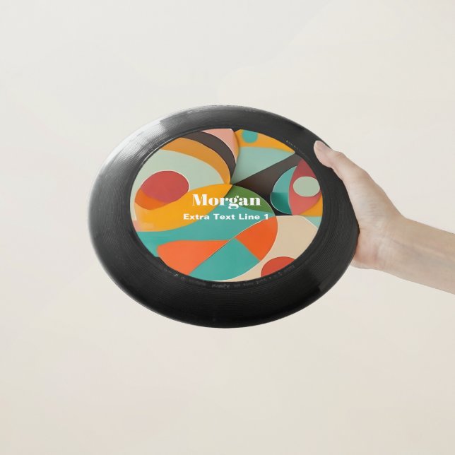 Mid Century Modern Art, Name & Text Line Wham-O Frisbee (In Hand)