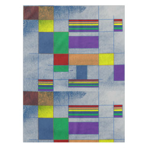 Mid-Century Modern Art - Rainbow Pride 1.0 Tablecloth