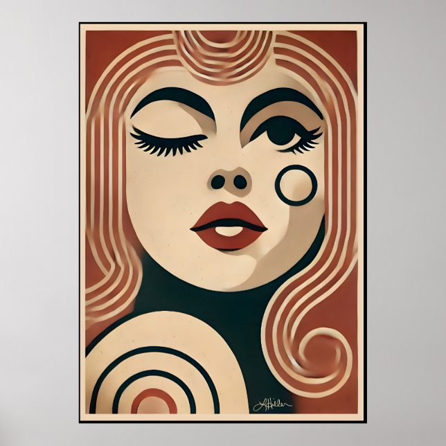 Mid Century Modern Art The Beauty Spot Poster (Front)