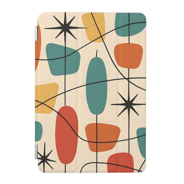 Mid Century Modern Atomic Abstract iPad Mini Cover (Front)