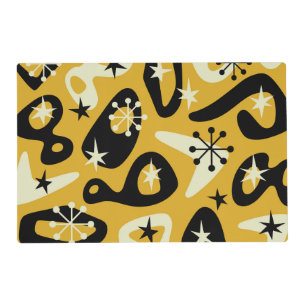 Mid Century Modern Atomic Abstract Placemat