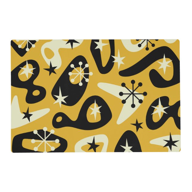 Mid Century Modern Atomic Abstract Placemat (Front)