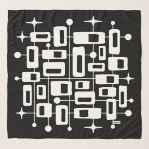 Mid Century Modern Atomic Abstract Scarf