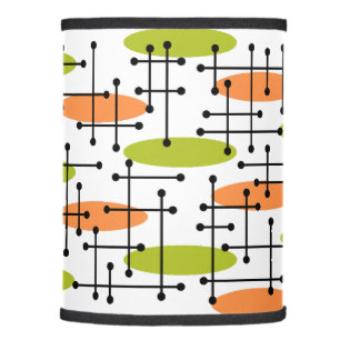 Mid Century Modern Atomic Age Abstract Pattern Lamp Shade