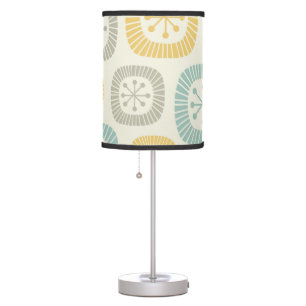 Mid Century Modern Atomic Age Abstract Pattern Table Lamp