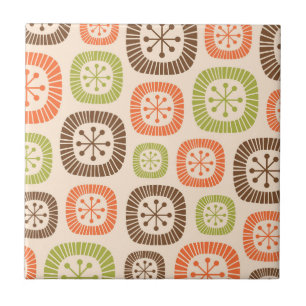 Mid Century Modern Atomic Age Ceramic Tile