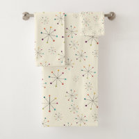 Mid-Century Modern Atomic Age Cream Pattern