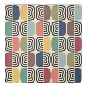 Mid Century Modern Atomic Age Duvet Cover
