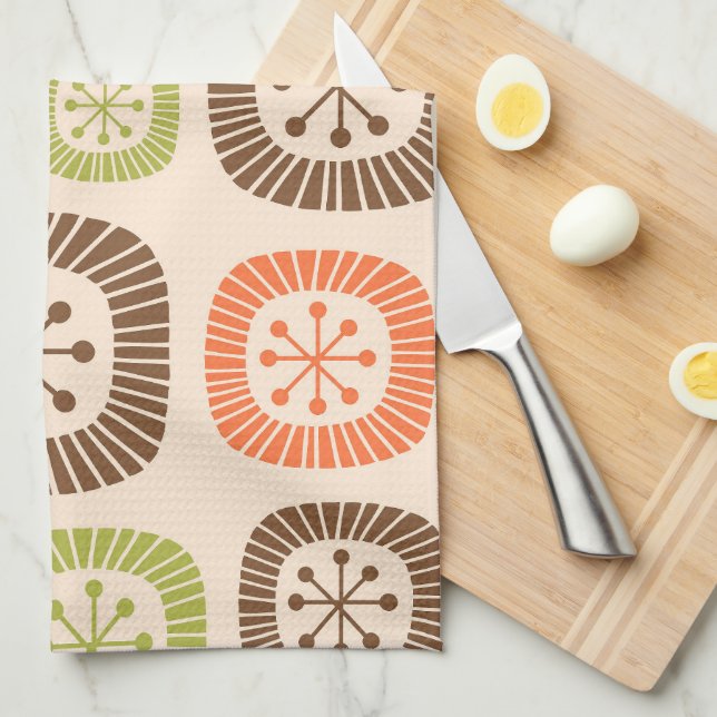 Mid Century Modern Atomic Age Kitchen Towel (Quarter Fold)