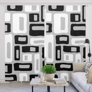 Mid Century Modern Atomic Age Pattern Blackout Curtains