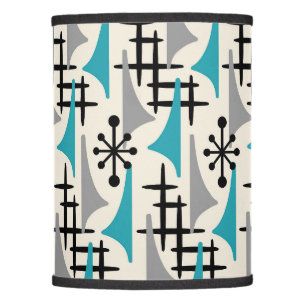 Mid Century Modern Atomic Age Pattern Lamp Shade