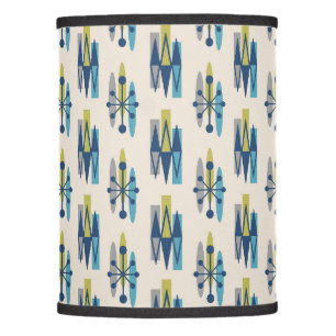 Mid Century Modern Atomic Age Pattern Lamp Shade