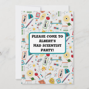 Mid Century Modern Atomic Age STEM Physics Scatter Invitation
