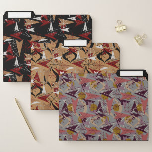 Mid Century Modern   Atomic Arrows   Fifties Style File Folder