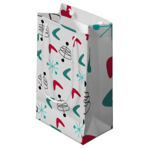Mid-Century Modern Atomic Boomerangs Small Gift Bag