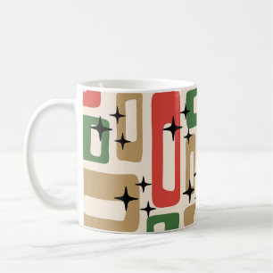 Mid Century Modern Atomic Christmas Coffee Mug