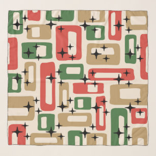 Mid Century Modern Atomic Christmas Scarf