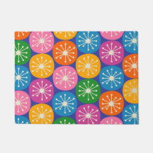 Mid Century Modern Atomic Dots Colorful Retro