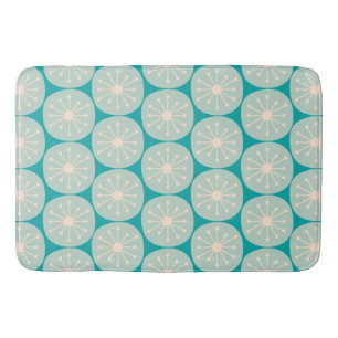 Mid Century Modern Atomic Dots Retro Pattern Bath Mat
