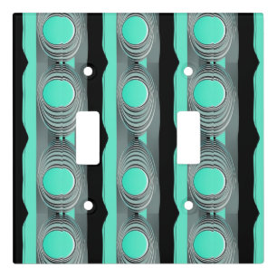 Mid Century Modern Atomic Era Psychedelic Trippy Light Switch Cover