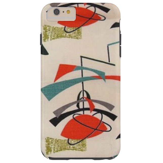 Mid Century Modern Atomic Fabric iPhone 6 Case (Back)