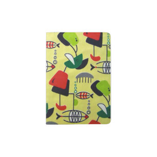 Mid Century Modern Atomic Fish Passport Holder