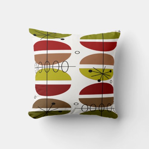 Mid_Century Modern Atomic Inspired Pillow