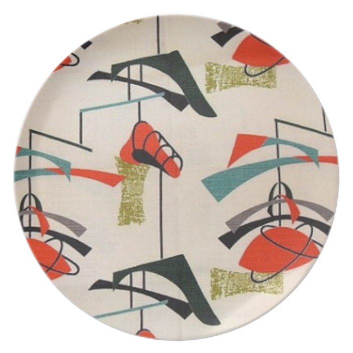 mid century modern plates