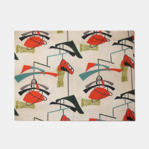 Mid Century Modern Atomic Mobile Door Mat