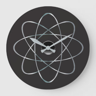 Mid-century Modern Atomic Nucleus Mod Large Clock