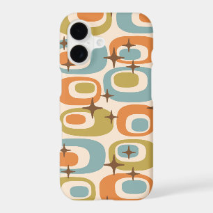 Mid Century Modern Atomic Pattern iPhone 17 Case