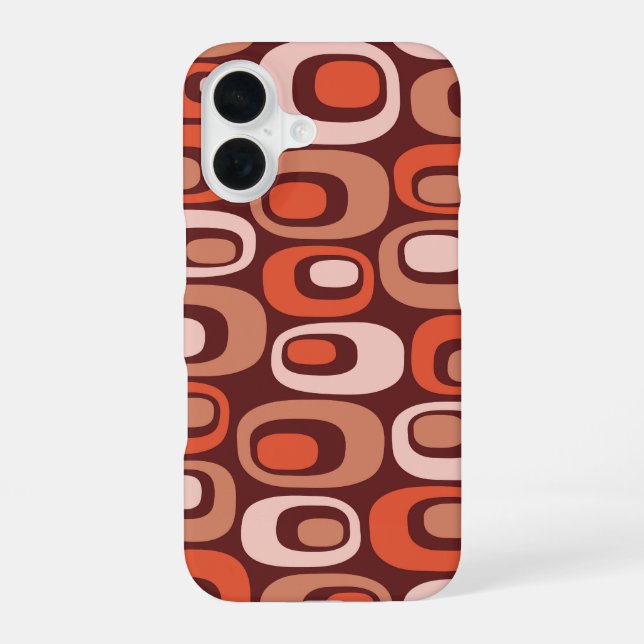 Mid Century Modern Atomic Pattern Iphone Case (Back)