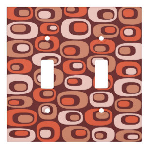 Mid Century Modern Atomic Pattern Light Switch Cover