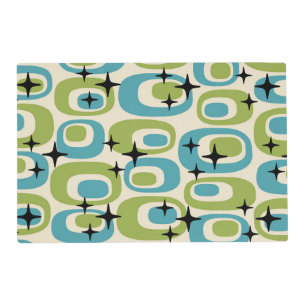 Mid Century Modern Atomic Pattern Placemat