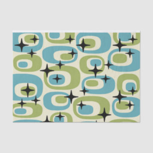 Mid Century Modern Atomic Pattern Tissue Paper