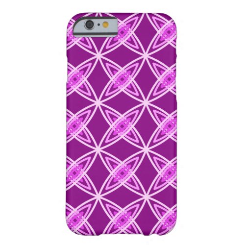 Mid Century Modern Atomic Print _ Amethyst Purple Barely There iPhone 6 Case