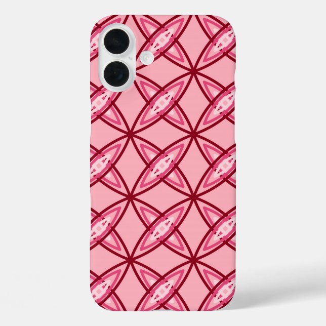 Mid Century Modern Atomic Print - Ballet Pink Case-Mate iPhone Case (Back)