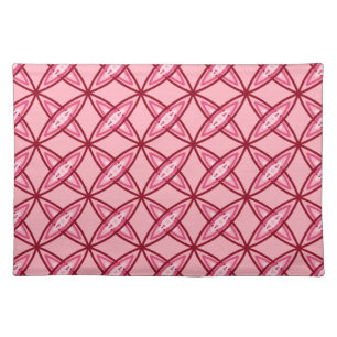 Mid Century Modern Atomic Print - Ballet Pink Placemat