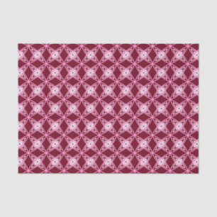 Mid Century Modern Atomic Print - Burgundy Wine Tissue Paper