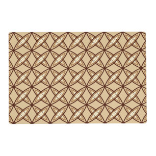 Mid Century Modern Atomic Print - Camel Tan Placemat