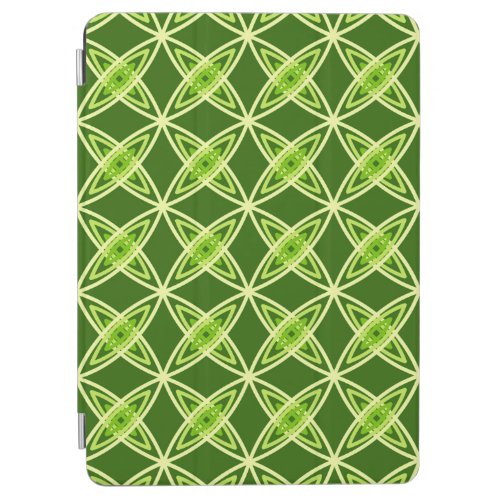 Mid Century Modern Atomic Print _ Olive Green iPad Air Cover