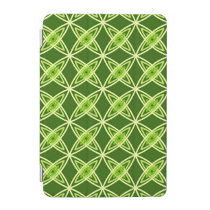 Mid Century Modern Atomic Print - Olive Green iPad Mini Cover